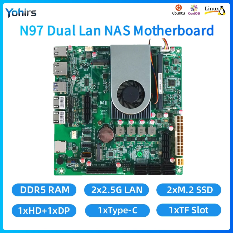 Mini Itx Dual 2.5G Nas Motherboard - Motherboard NAS Yohirs Mini ITX Prosesor