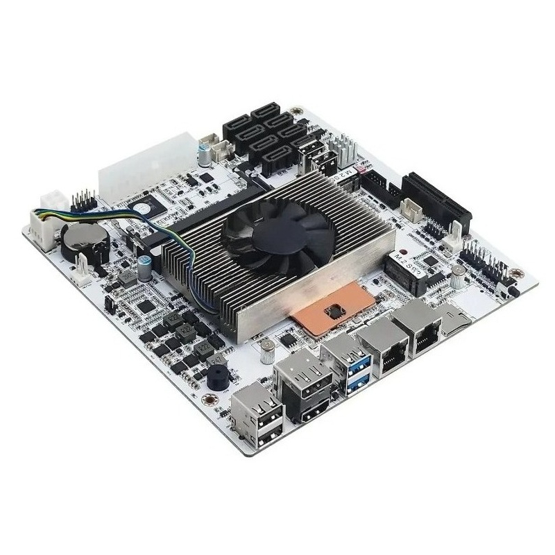 Mini Itx Dual 2.5G Nas Motherboard - Motherboard Mini‑ITX M11 NAS Putih dengan