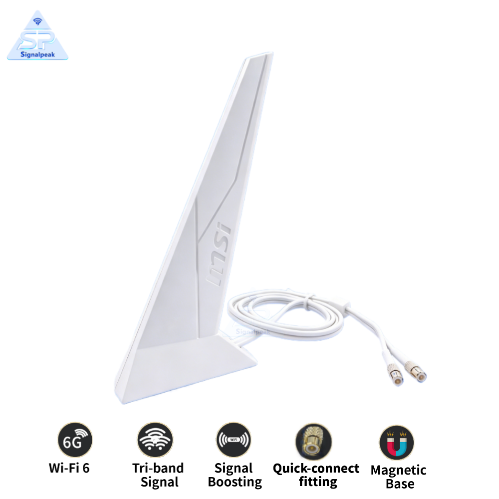 Z890 Wi-Fi 7 Motherboard - Antena Wi-Fi 7 asli dengan konektor