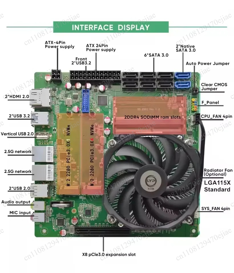 Motherboard Mini ITX Topton AM - Mini Itx Dual 2.5G Nas Motherboard ulasan dan harga