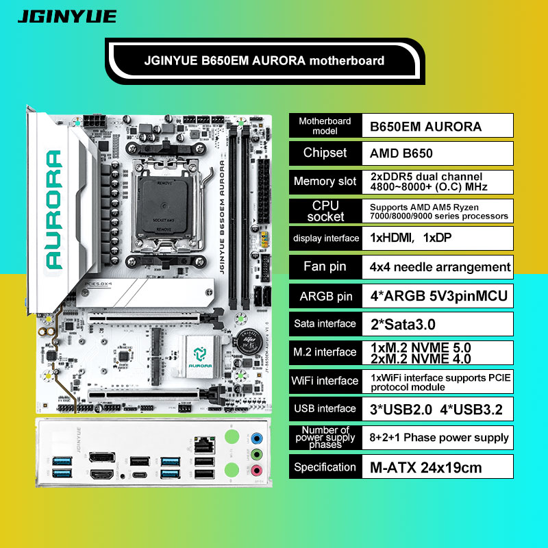 Motherboard Gaming B650 MATX A - Am5 Micro Atx Pcie 5.0 Motherboard ulasan dan harga