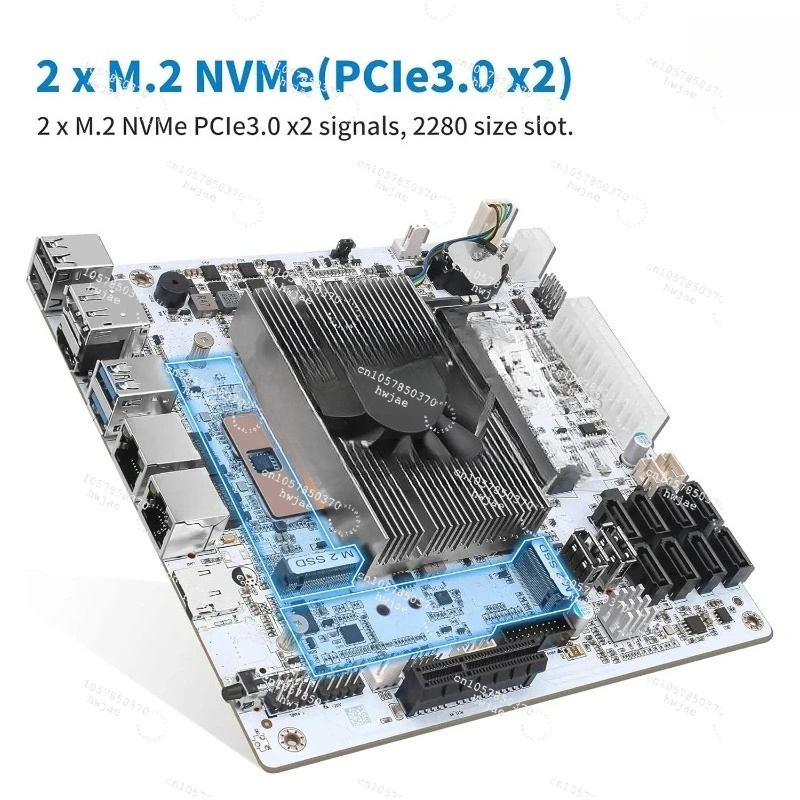 Motherboard Mini ITX Putih M11 - Mini Itx Dual 2.5G Nas Motherboard ulasan dan harga