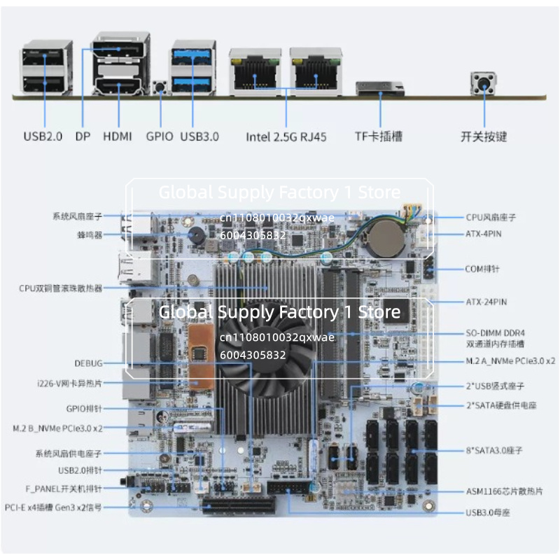 Motherboard NAS Mini ITX M11 d - Mini Itx Dual 2.5G Nas Motherboard ulasan dan harga